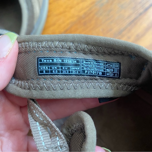 Teva Sz 8 Terra-Float Comfort Waterproof Shoes Sneakers Chocolate Chip - Picture 7 of 7